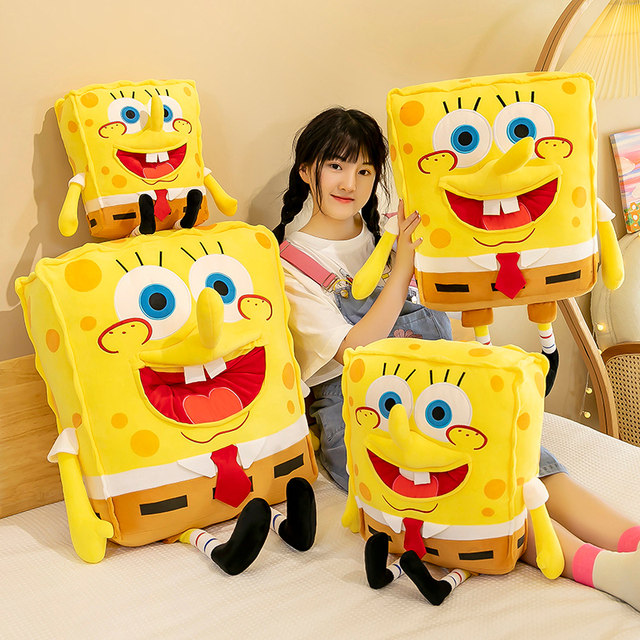 3D Spongebob Squarepants Plush Toy Doll Patrick Star Large Doll Pillow Girlfriend Birthday Gift