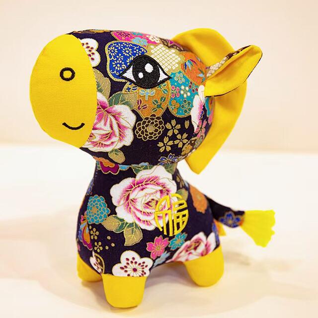 Traditional Chinese Style Horse Doll, Coarse Cloth Horse Plush Toy, Year of the Horse Mascot, New Year Horse Gift for Friends