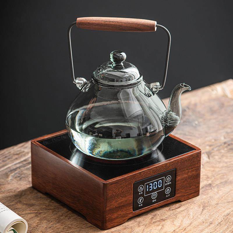 English afternoon tea pot heat-resistant glass cooking tea fruit tea light luxury cooking tea pot set