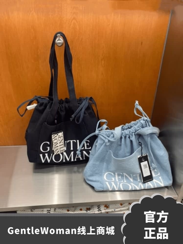 Джинсовая вместительная и большая сумка на одно плечо, официальный продукт, Таиланд, на шнурках