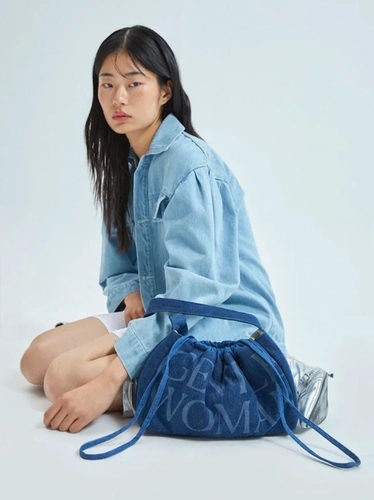 Универсальная джинсовая сумка на одно плечо, официальный продукт, Таиланд