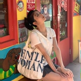 Классическая джинсовая вместительная и большая сумка на одно плечо, официальный продукт, Таиланд