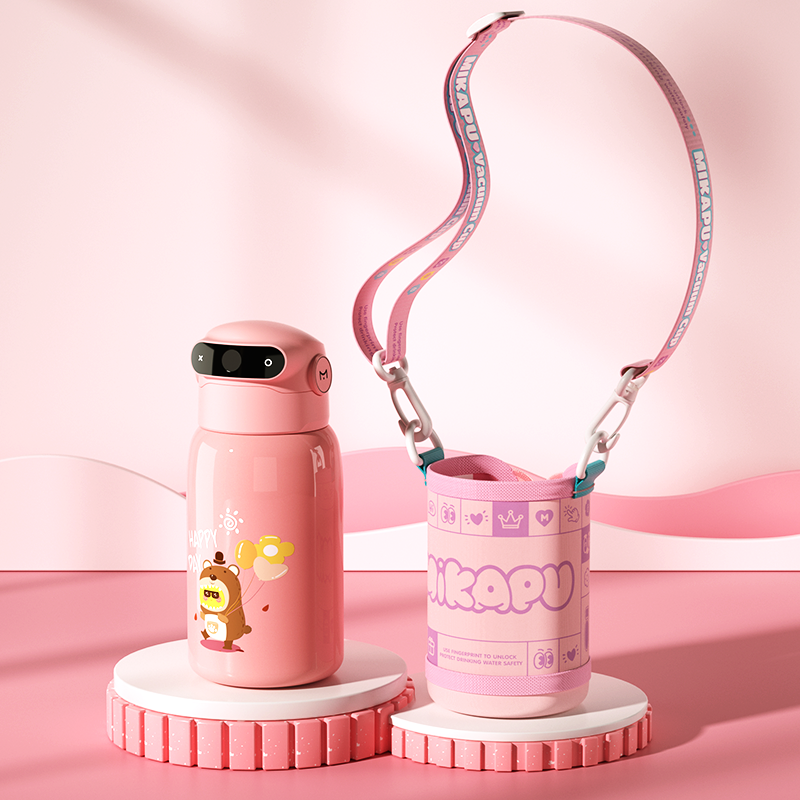 Children's Thermos Cup Cover with Strap, Water Bottle Cover with Lanyard, Cartoon Protective Cover, Water Bottle Cover, Cup Cover, Thermos Cover