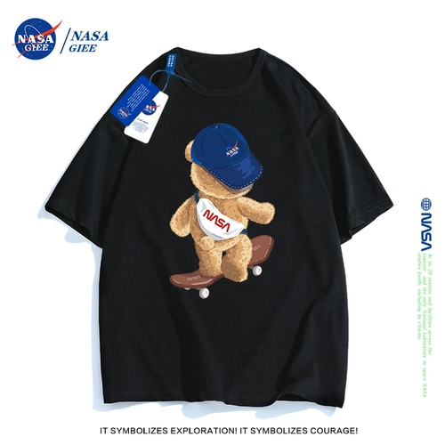 Хлопковая летняя футболка с коротким рукавом, парная одежда для влюбленных, в американском стиле