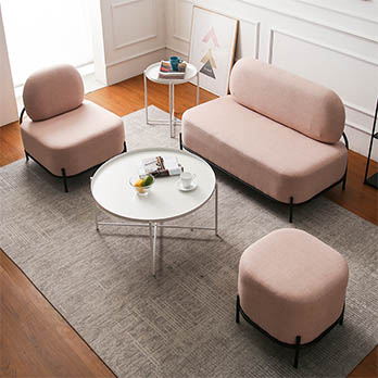 Net red sofa ins single double clothing store Nordic fabric sofa small apartment living room bedroom modern simplicity