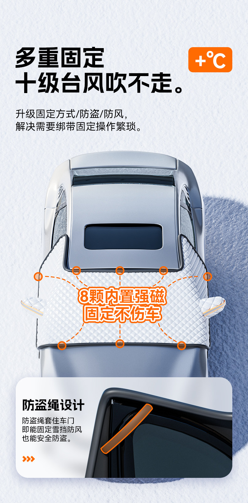 Car Front Windshield Sunshade Sunshade Front Baffle Heat Insulation Sunshade Sunshade Curtain Car Cover Snow Cover