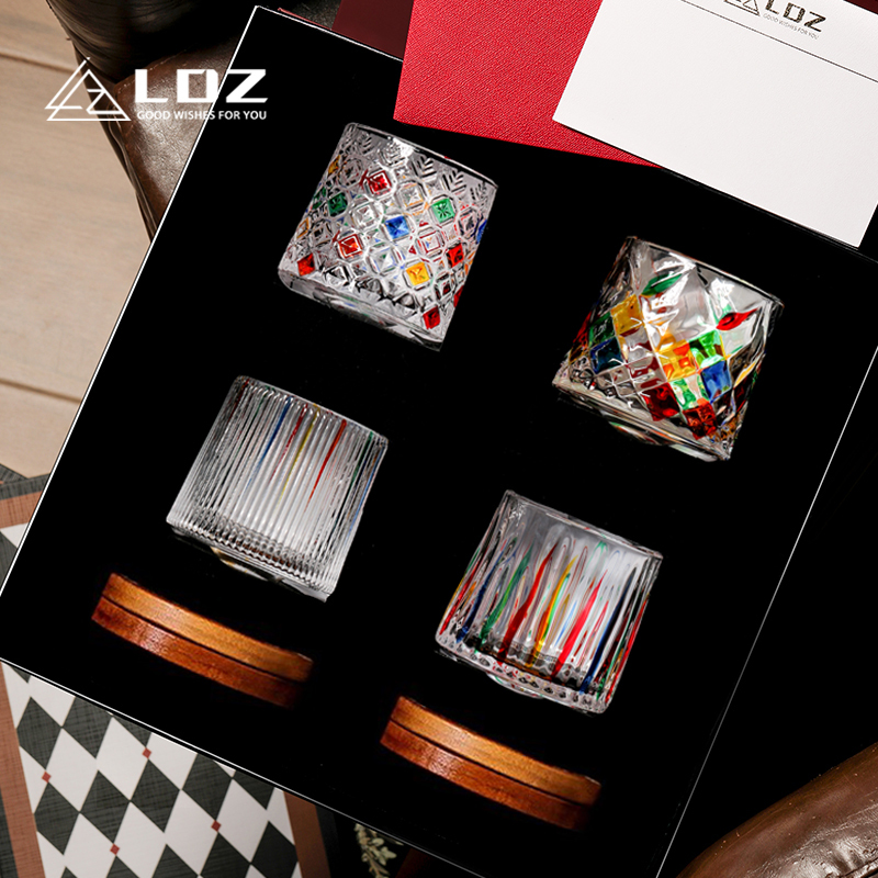 Ldz New Year Wedding Gift for Newlyweds, Best Friend's Birthday, Housewarming Glass Cup, Rotating Cup, High-End Water Cup, Pair of Cups Ldz New Year Wedding Gift for Newlyweds, Best Friend's Birthday, Housewarming Glass Cup, Rotating Cup, High-End Water Cup, Pair of Cups