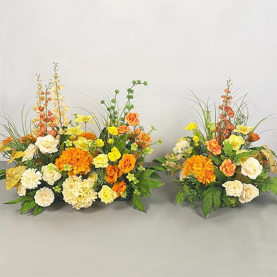 网红店布置莫奈花园风仿真假花成品婚礼布置摄影道具派对装饰造景