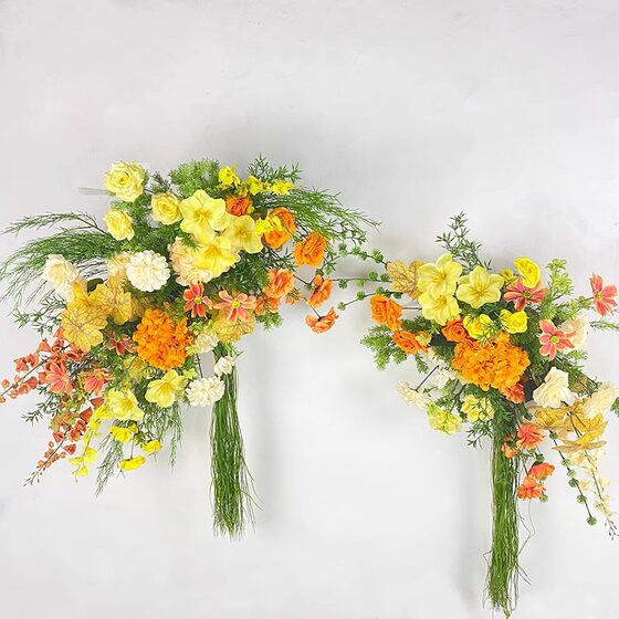 网红店布置莫奈花园风仿真假花成品婚礼布置摄影道具派对装饰造景