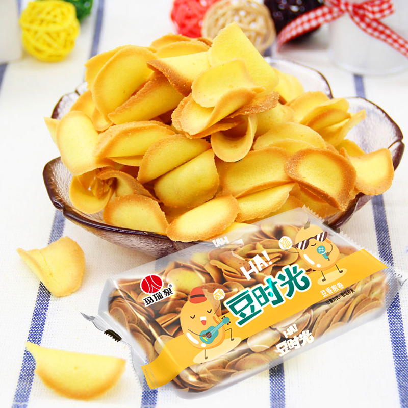 Manau Quan Fried Rolls Thin Crisp Cookie Snack Snack Snack Casual Zero Food Prose for Bean Time Anhui Specii