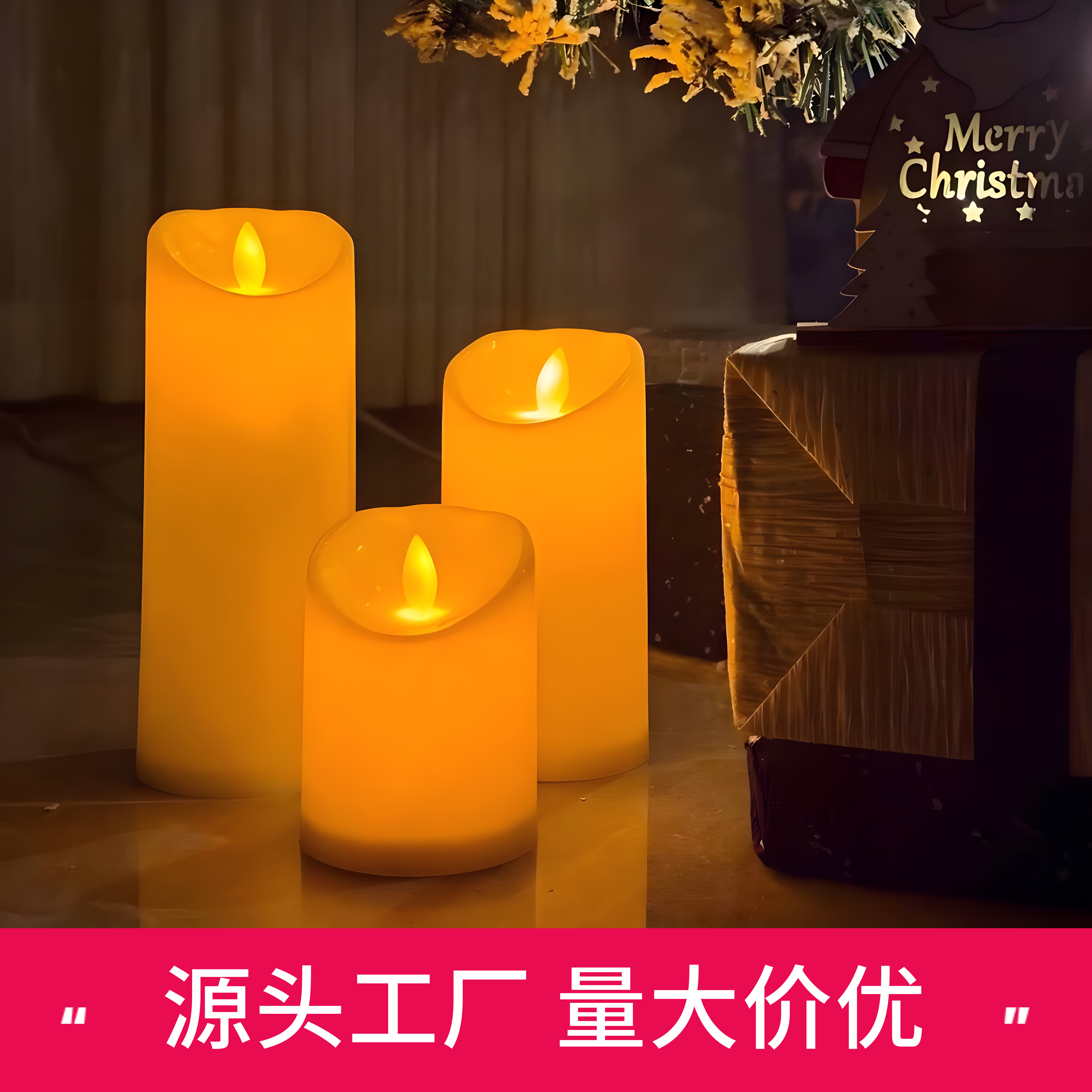 Wedding electronic candle lights scene arrangement decorative lights