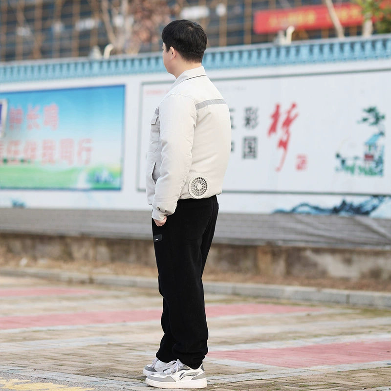 Mùa hè ngoài trời làm mát quần áo điều hòa không khí công trường xây dựng sạc điện lạnh hàn bảo hộ lao động quần áo bảo hộ lao động áo khoác nam nữ giống nhau bảo hộ lao đông cho công nhân áo phản quang bảo hộ