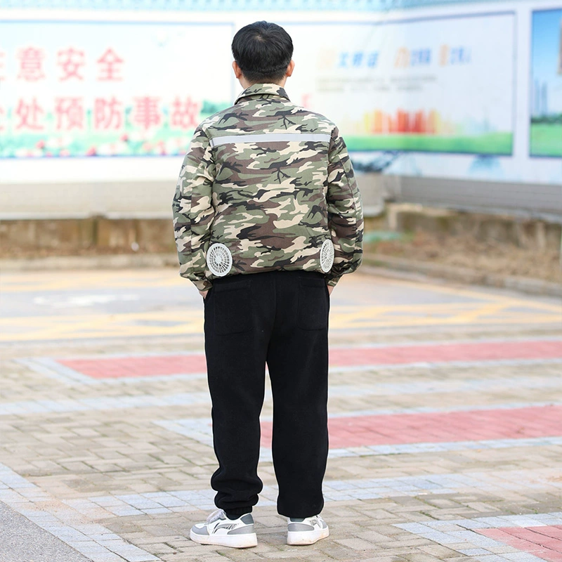 Mùa hè ngoài trời làm mát quần áo điều hòa không khí công trường xây dựng sạc điện lạnh hàn bảo hộ lao động quần áo bảo hộ lao động áo khoác nam nữ giống nhau bảo hộ lao đông cho công nhân áo phản quang bảo hộ