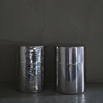 (Wang Bo Bos grocery house) Japanese Xiangzawa Works Home Products 18-8 Stainless Steel Storage Tank Tea Cylinder Tea Spoon