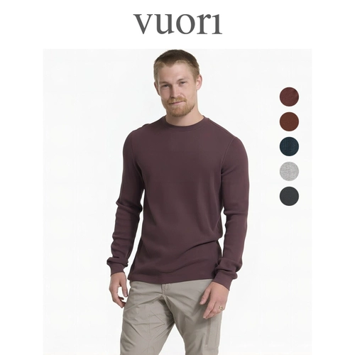 Vuori Waffle Enme Employ Flying Flying с длинным рукавом мужская повседневная крышка моды с большой рубашкой v176