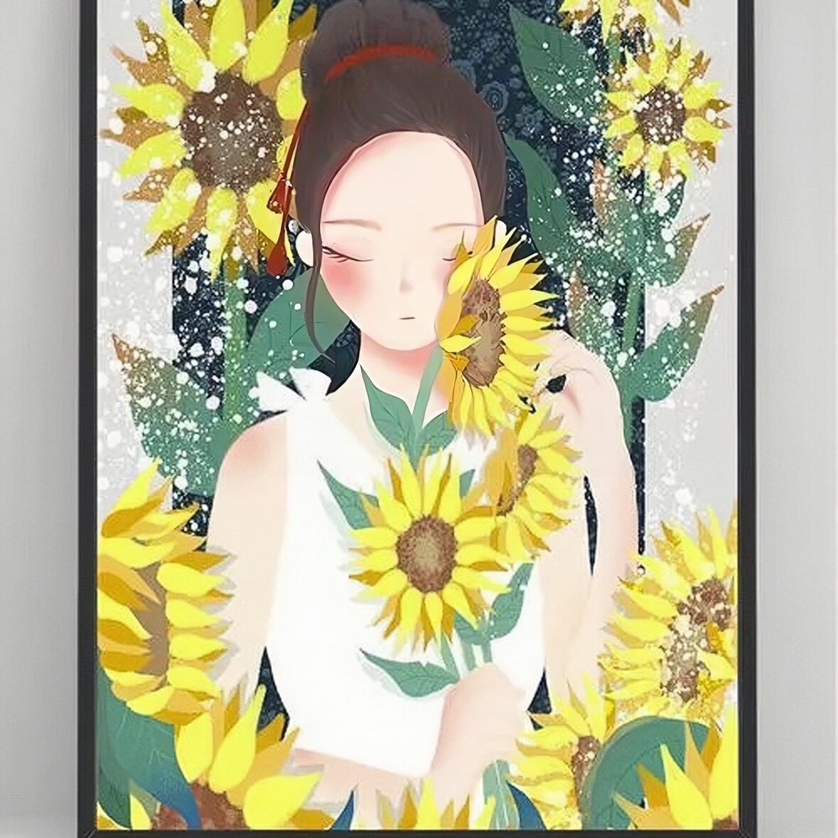 菊花的家纺的LOGO