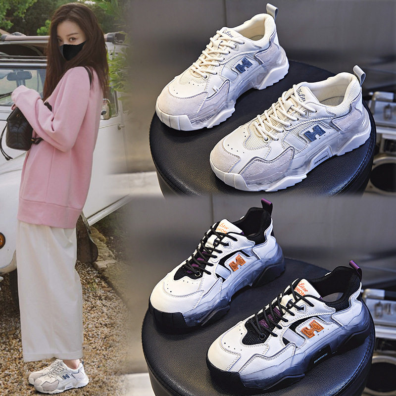 Ultra thick daddy shoes in tide girl 2022 new autumn and winter models of small foot