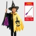 Halloween Áo Choàng Trẻ Em Bé Trai Và Bé Gái Trình Diễn Trang Phục Nhà Ảo Thuật Phù Thủy Áo Choàng Phù Hợp Với Mẫu Giáo Magic Cổ Tích Trang Phục 
