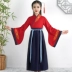 Trang phục trẻ em, Hanfu, đồng phục học sinh truyền thống của nữ sinh Trung Quốc, trang phục biểu diễn nam đệ tử cổ điển ba nhân vật, váy, trang phục biểu diễn phong cách Trung Quốc 