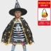 Halloween Áo Choàng Trẻ Em Bé Trai Và Bé Gái Trình Diễn Trang Phục Nhà Ảo Thuật Phù Thủy Áo Choàng Phù Hợp Với Mẫu Giáo Magic Cổ Tích Trang Phục 