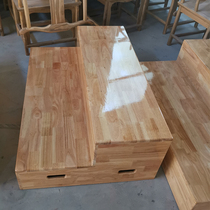 Telescopic choir stage solid wood music chorus conductor stage three-story photo stage with removable and foldable steps