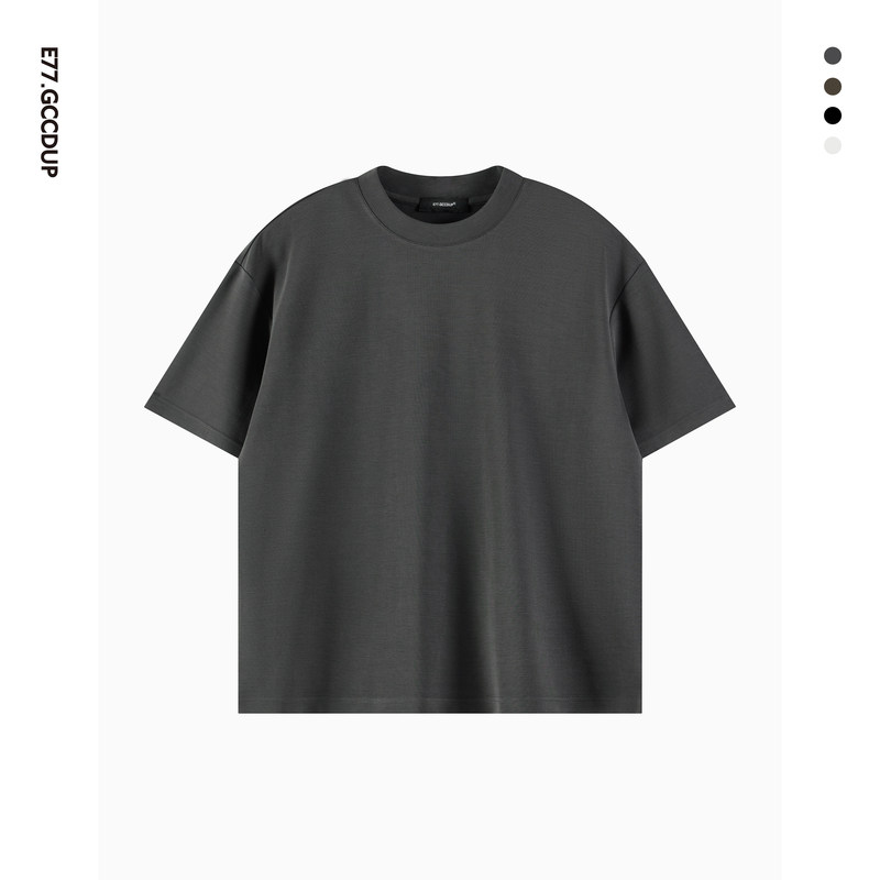 『Xunji』 Original Modal Skin-Friendly Nude-Feel Solid Color Basic Short-Sleeve T-Shirt with a Simple Style and Round Neck 『Xunji』 Original Modal Skin-Friendly Nude-Feel Solid Color Basic Short-Sleeve T-Shirt with a Simple Style and Round Neck