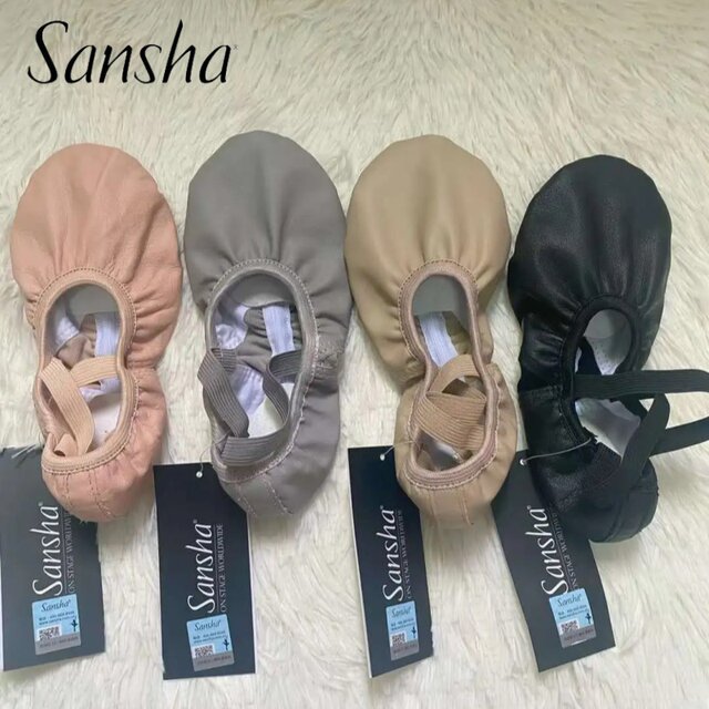 Sansha soft-soled leather training shoes cat claw shoes