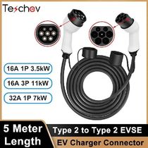 Teschev EV Charging Cable 3 5kW 7kW 11kW Electric Vehicle