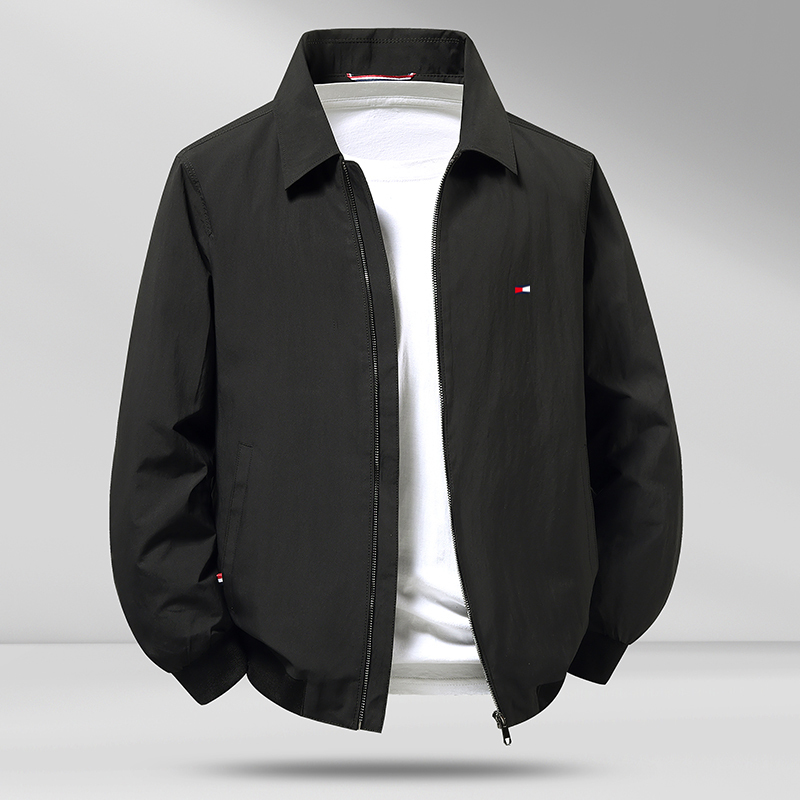 American Tommy Jacket Men's 2026 Spring and Autumn New Style Youth Loose Casual Windproof Waterproof Coat with Turn-Down Collar