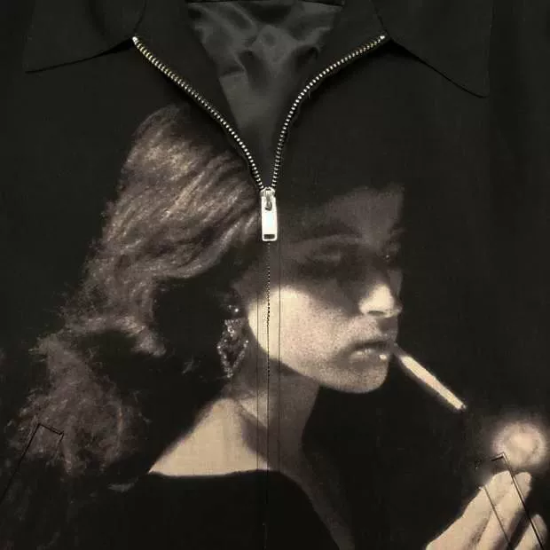 Куртка-пальто с принтом "Undercover Takahashi Shield Smoking Woman Smoking Girl Cindy Sherman" мужская