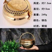 Stove Copper Supplies Festive Fire Holding Gun Drying Cylinder Wedding Brides Stove Fire Foot Stove Hand Stove Warm Dowry Basin