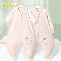 Baby sleeping bag summer thin 3 to 6 months two 2 five seven 6 one 12-year-old baby spring and autumn pure cotton childrens anti-kick quilt