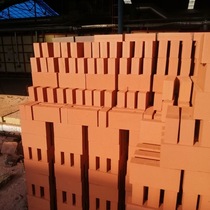 Clay brick fair-faced brick 240*115*50 fired brick 200*100 garden red brick six-sided light right angle Yixing
