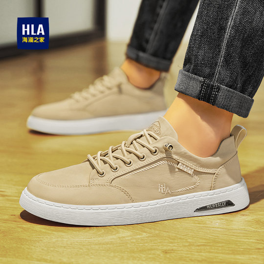 Heilan House Herrenschuhe Slip-On Segeltuchschuhe Herbst Dünn Atmungsaktiv Herren Trendige Schuhe Vielseitig Neue Freizeitschuhe