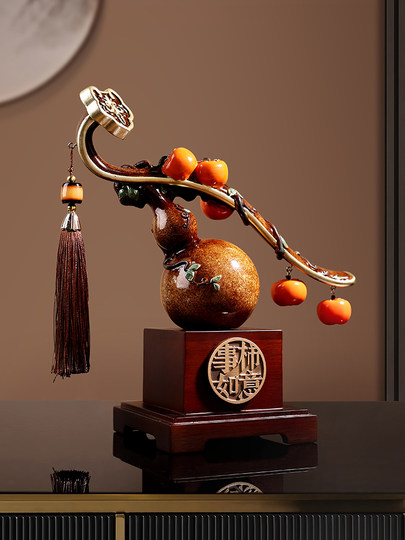 Neue Kakis im chinesischen Stil, alles geht gut, Kürbisschmuck, Wohnzimmerumzüge, Neujahrsgeschenke, Dekorationen, Einweihungsgeschenke