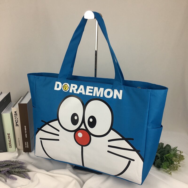Extra Large Capacity Cartoon Fashion Shoulder Tote Bag Waterproof Foldable Eco-Friendly Shopping Bag Canvas Travel Bag Gym Bag