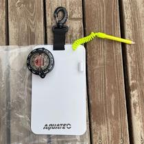 Diving notepad north needle scuba waterproof record board diving south direction watch two-in-one square plate compass