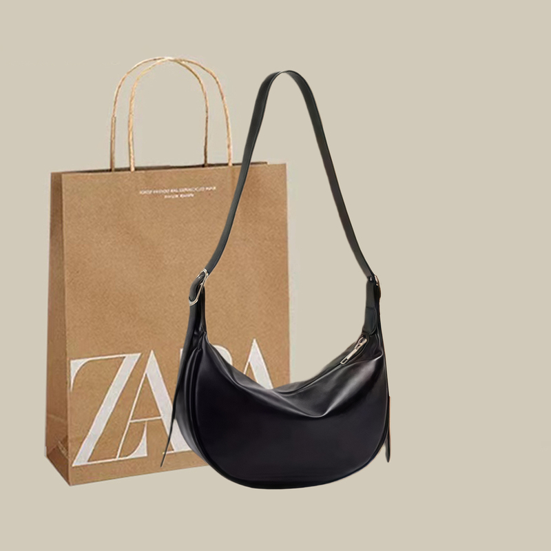 Za Brand Women's Bag 2026 New Trendy Large-Capacity High-End Commuter Shoulder Crossbody Bag French Niche Underarm Bag Za Brand Women's Bag 2026 New Trendy Large-Capacity High-End Commuter Shoulder Crossbody Bag French Niche Underarm Bag