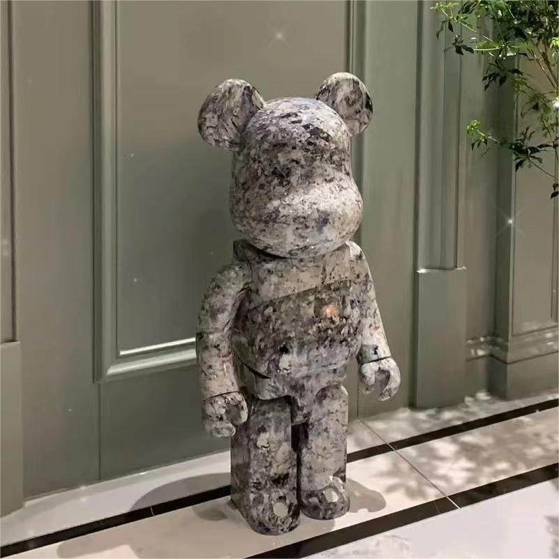 Bearbrick Block Snow OSBAT 1000% Together with a limited violent bear collection