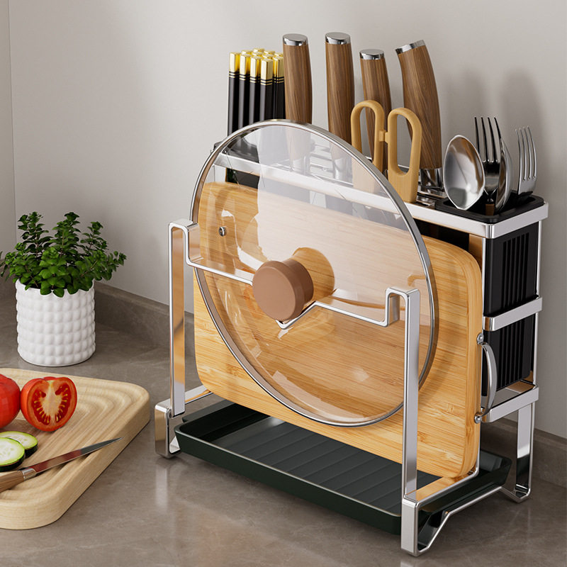 Kitchen knife rack storage rack multifunctional table