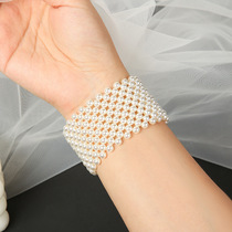Elbow Beads Hollow Short Wrist Wide Bracelet Scar Covering Bracelet Feminine Summer Sleeves Fashion Scar Women