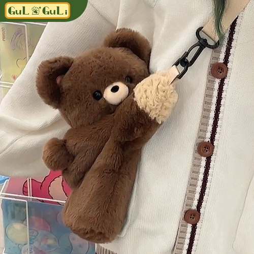 Плюшевая сумка через плечо, кукла, кошелек, рюкзак, с медвежатами, подарок на день рождения