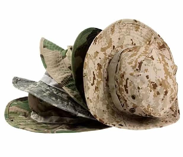 Outdoor camouflage hat sunscreen round-brimmed military cap for military fans men and women casual fisherman hat beni hat