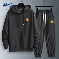 Темно-серый (оранжевый логотип h на груди) + темно-серый (оранжевый логотип на брюках h)