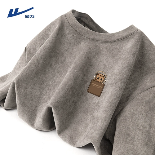 Warrior, трендовая бархатная летняя футболка, короткий рукав, изысканный стиль, оверсайз