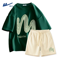 Лесной зеленый (H-Line Graffiti) + Светло-рис (H-Line Graffiti Pants с нижней частью слева)