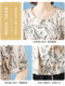 Middle-Aged Mother's Summer Short-Sleeved T-Shirt, Middle-Aged and Elderly Women's Printed Chiffon Blouse, 2025 New Style Top