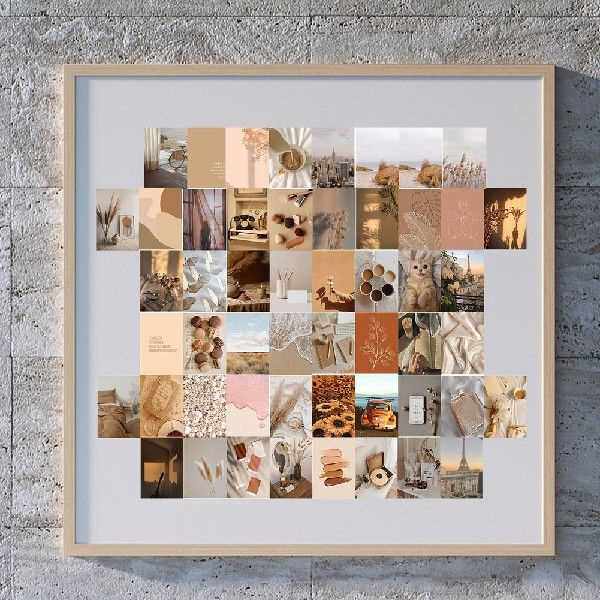 50PiecesWallCollageKitAestheticPhotoArtBedroomDecor