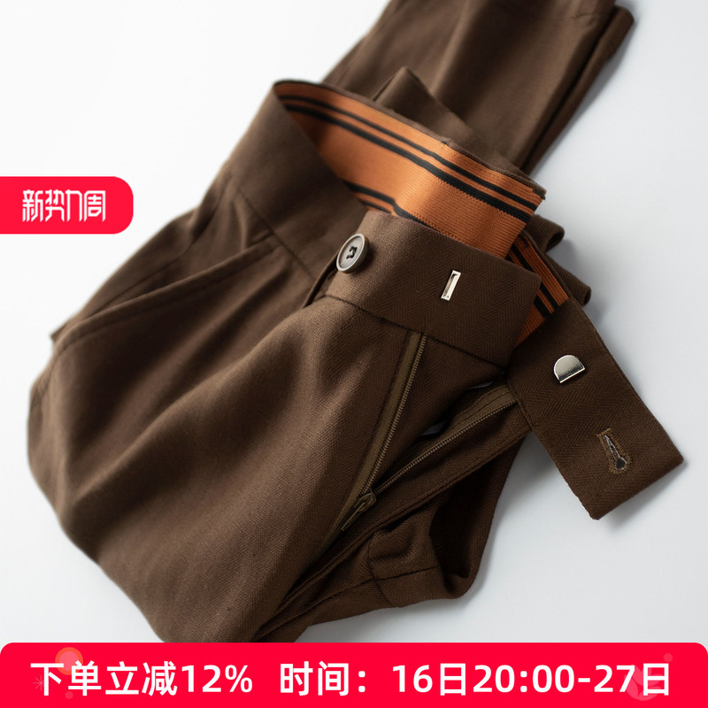 Visible Texture ~ Old Money Style Tencel Linen Casual Pants for Men, Loose Straight-Leg Dress Pants for Men, Thin Summer Style Visible Texture ~ Old Money Style Tencel Linen Casual Pants for Men, Loose Straight-Leg Dress Pants for Men, Thin Summer Style