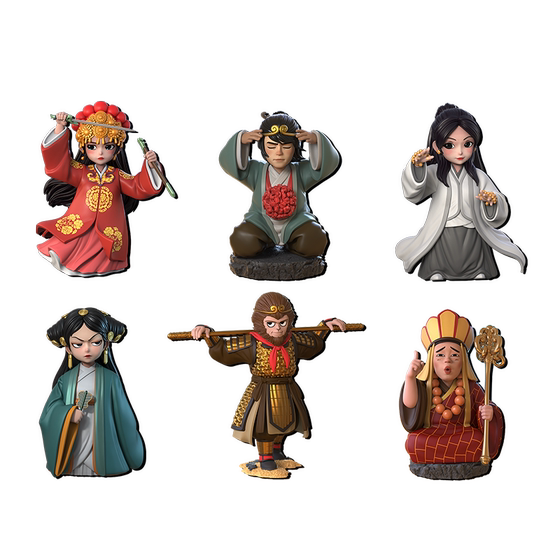 
[X11] The Great Journey to the West: The Great Sage Marries Supreme Treasure Zixia Fairy Creative Figure Ornament Blind Box